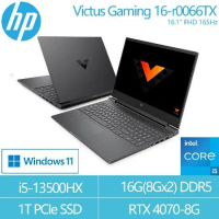 HP 光影V16 Victus Gaming 16-r0066TX 16吋電競筆電 公爵黑