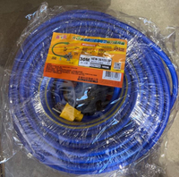 3芯 3孔 30米 附過載 動力線 線徑 3.5mm 延長線 台灣製 三面插孔 插座附燈 90尺 附接地線