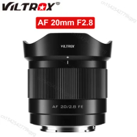 VILTROX 20mm F2.8 Camera AF Lens Full Frame Ultra Wide Angle Auto Focus VLOG Lens For Sony E Mount Camera ZV-E1 A7RV ZV-E10 A7C