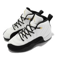 Nike 籃球鞋 Jordan 12代 Retro PS 中童鞋 Royalty 經典 AJ12 復刻 皮革 TAXI 白黑 151186170