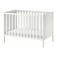 SUNDVIK 嬰兒床, 白色, 60x120 公分