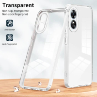 3 in 1 Full Body Protection Clear Case for OPPO A98 A57 A77 A78 A38 A16 A17 A18 A16S Soft Silicone Luxury Cover