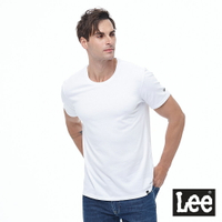 Lee Lee Jeans背後印刷圓領短袖T恤 男款 白