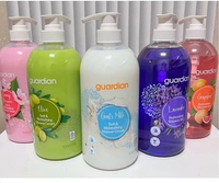 Sabun Mandi Guardian Body Wash Shower Cream Refill Cherry Blossom, Rice, Almond, Goat's Milk, Rose, 