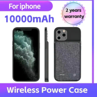 10000mAh Battery Charger Case For iPhone 11 12 13 14 Pro Max XR XS Max Mini Portable Power Bank Charging Cover Back Clip Battery
