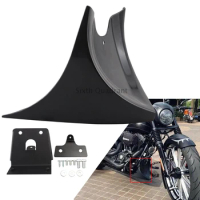 New Motorcycle Front Bottom Spoiler Mudguard Air Dam Chin Fairing For Harley Sportster Iron 883 1200 XL Forty Eight Seventy Two