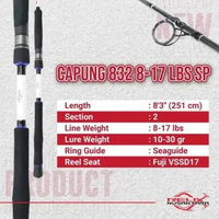Joran pancing Capung 832 Spinning 8-17 lb Relix Nusantara Capung 902
