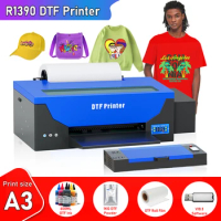 A3 DTF Printer DTF Transfer Printer For Epson R1390 Digital DTF Printer DTF Film for Jeans Hoodies A3 t shirt Printing Machine