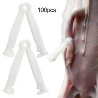 Puppies Umbilical Cord Clamp 100pcs Anti-slip Umbilical Cord Clips for Puppies Piglets Kittens Livestock for Newborn for Kittens