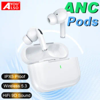 Original Buds 4 Pro Bluetooth Earphone ANC Pods Touch Control Sport Wireless Waterproof Headset HiFi Sound Air Earbuds for Redmi
