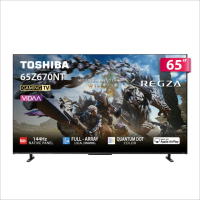 【TOSHIBA 東芝】REGZA 65型4K QLED 144Hz FullArray AirPlay2 智慧顯示器 登錄贏得魔物獵人序號(65Z670NT)