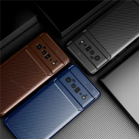 carbon fiber texture phone cover for Google Pixel 6 Pro Case Pixel 6Pro Pixel6 Pro 5G cases soft frame shockproof cover coques