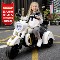 遙控汽車兒童電動摩托車男女小孩可坐大人帶寶寶三輪車雙人充電玩具親子車