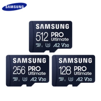 SAMSUNG PRO Ultimate Micro SD Card with SD Adapter MicroSDXC A2 U3 V30 MicroSD Card 128GB 256GB 512GB Original Memory TF Card