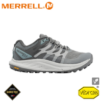 【MERRELL 美國 女 ANTORA 3 GORE-TEX 防水輕量越野健行鞋《灰藍》】ML067566/登山鞋/戶外