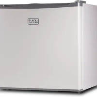 BLACK+DECKER 1.2 Cu. Ft. Compact Upright Freezer, Mini Deep Freeze with Full-Width Wire Shelf, White
