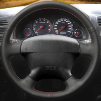 Customize DIY Micro Fiber Leather Car Steering Wheel Cover For Honda Civic 2000-2005 Civic Hybrid 2003 Stream 2001 Car Interior
