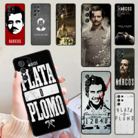 Plata O Plomo Narcos Pablo Escobar Silver Or Lead Phone Cases For Samsung Galaxy S23 S20 FE S21 S22 Ultra Note 20 S8 S9 S10 Plus