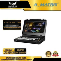 AVMATRIX SHARK S6 PLUS 6-Channel SDI/HDMI Portable Video Switcher with 17.3" Display