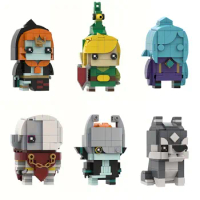 MOC Zeldaed Brickheadz Wolf Midna Ghirahim Building Blocks Game Action Figures Cute Model Bricks Toys Gifts
