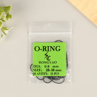 1 gói 0.5/0.6/0.7/0.8mm Đồng hồ O-Ring cao su không thấy nước đồng hồ bắt nguồn nước đồng hồ gửi một