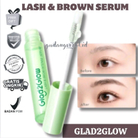 GLAD2GLOW 2% 2IN1 EYELASH & BTOW INTENSE SERUM EYELASH EXTENSION SERUM PENUMBUH BULU MATA DAN ALIS