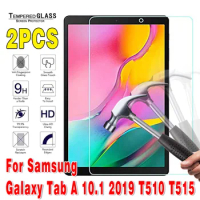 2Pcs Tempered Glass Screen Protector for Samsung Galaxy Tab A 10.1 2019 SM-T510 SM-T515 Bubble Free Protective Film