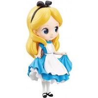 大賀屋 日貨 愛麗絲 公仔 模型  擺飾 公主 迪士尼 Q POSKET 夢遊仙境 迪士尼 正版 L00011115