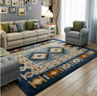 外銷日本等級 出口日本 130*190 CM 南歐熱情鮮豔風 高級珊瑚絨地毯/ 玄關地毯 / 客廳地毯 (客製訂作款)