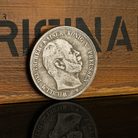 德國薩克森1876年阿爾伯特親王5馬克銀幣銀元 古玩錢幣歐洲銀圓