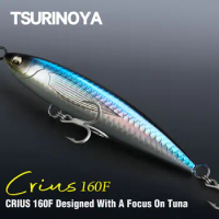 TSURINOYA 160F Saltwater Fishing Lure Topwater Pencil CRIUS 160mm 60g Trolling Stick Bait For GT Boat Sea water Big Hard Baits