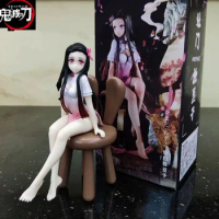 16cm Demon Slayer Kamado Anime Figure Pvc Action Chair Nezuko Chair Kasugaho Sora Figure Toys Statue Collectible Model Gifts