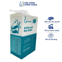 【Hàng nhập khẩu 】 Khăn vải khô đa năng Likado cho bé 400 tờ 100% cotton kích thước 15*20cm