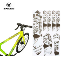 Bicycle Stickers Waterproof Bicycle Frame Sticker Removeable Scratch Resistant Roast Mountain Bike Protector Stickersbike