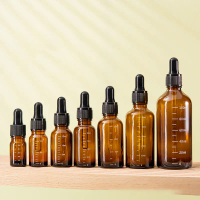 5ml-100ml botol botol dengan skala Reagent mata Drop Amber kaca aromaterapi cecair Pipette botol bot