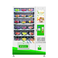 Belt Conveyor Glass Water Healthy Food Fruit Salad Egg Vegetable Combo Elevator Vending Machine