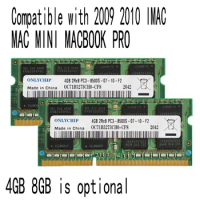 Compatible with 2009 2010 Apple Mac mini IMAC macbook pro memory RAM 8GB 2x4GB DDR3 1066 1067