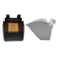 【小美紀】防風盆+專用椰纖片-90入裝(植生牆 掛架 盆裁 4寸花盆 4寸彩盆 園藝掛架 多肉盆)