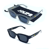 Jolife - Kacamata Fashion Pria/Wanita Sunglasses Anti UV Vintage Retro Bingkai Kecil - JF01 Elegan F