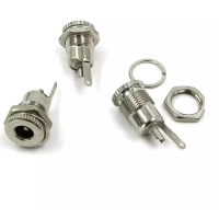 แจ็ค DC บล็อก DC DC099 5.5*2.1 mm เต้ารับโลหะ DC หญิง เต้ารับไฟ DC กระแสสูง DC-099 คุณภาพสูง L357