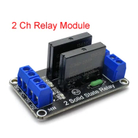 2 Channel 5V 12V 24V DC Relay Module Solid State Low Level SSR AVR DSP G3MB-202P Relay for Arduino