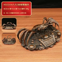 全銅八方招財螃蟹 黃銅螃蟹 銅螃蟹 家居裝飾 工藝品 擺件