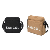 【KANGOL】肩背包大容量可A4紙主袋+外袋共三層進口防水尼龍布