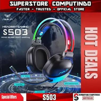 Headset Gaming AULA S503 USB – Streamer Light RGB Running