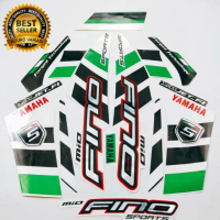 Striping Yamaha Mio Fino 2014 putih body motor standar berkualitas termurah