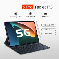 New Original Pad 5 Pro Tablet 128GB/512GB ROM Global Version Tablette Android 11.0 Snapdragon 845 Google Play SIM 5G WIFI Type-c