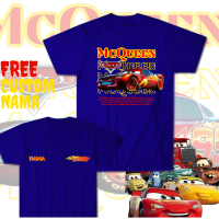 Baju kaos mcqueen cars baju atasan unisex mcqueen bahan katun premium II Custome nama