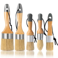 Chalk Paint Brushes Wax Painting Brushes Set Of 5,Chalk Paint, For All Painting And Waxing