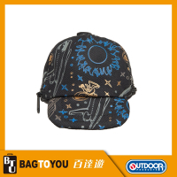 【OUTDOOR】SNOOPY聯名款太空人系列帽子造型零錢包-黑色 ODP21E18BK