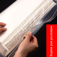 Multiple Size 16K/8K/4K Watercolor Gouache Painting Paper Book Moisture Barrier Plastic Bag For Art Supplies